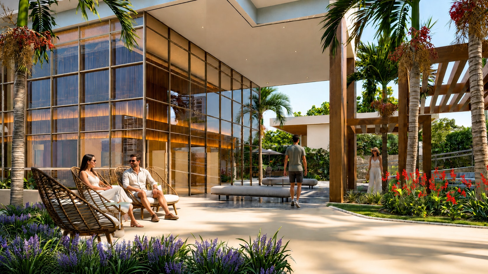 Jardim externo